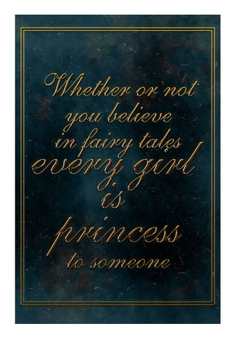 Princess To Someone Art PosterGully Specials