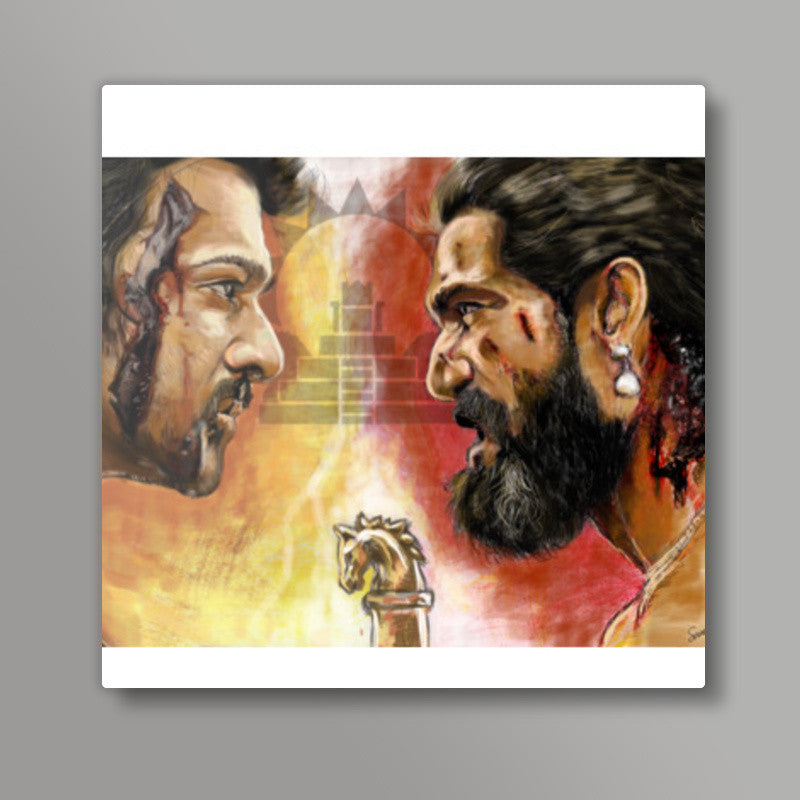 Baahubali Rage Square Art Prints