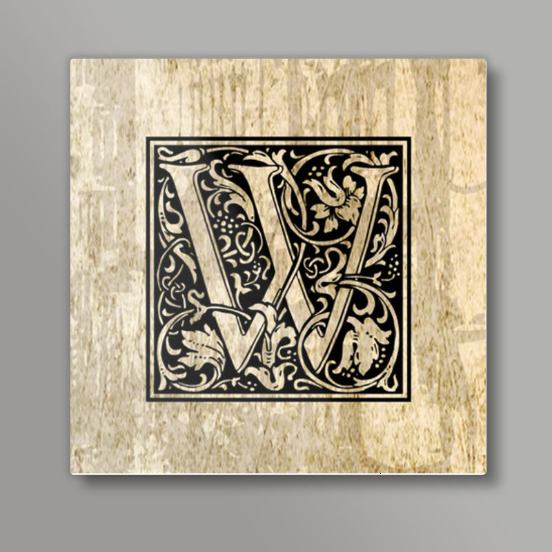 Ornate W Square Art Prints