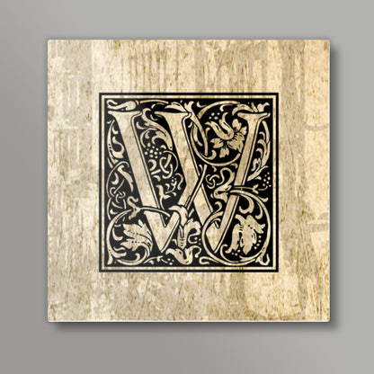 Ornate W Square Art Prints