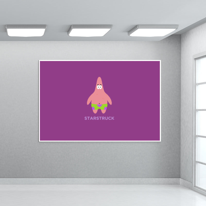 Nick Spongebob Squarepants Patrick Minimal Wall Art