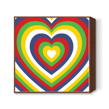 Hearts Square Art Prints