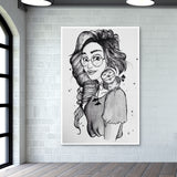 Be your own kind of beautiful (Black) Wall Art