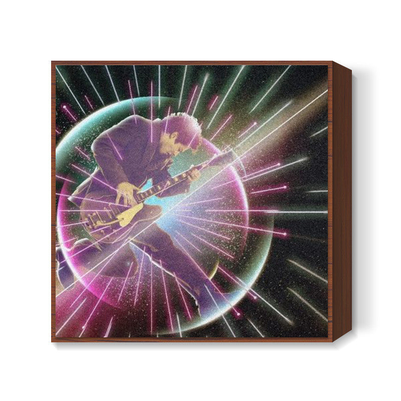 Retro Futuristic Square Art Print