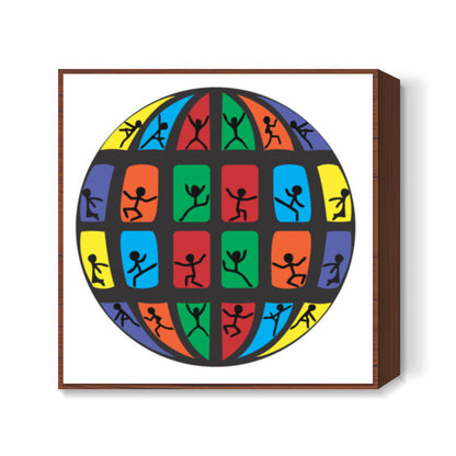 ESCAPE THE WORLD- CW Square Art Prints