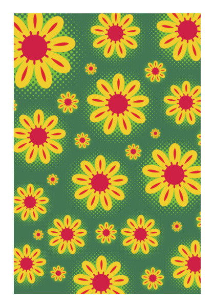 Green Floral Art PosterGully Specials