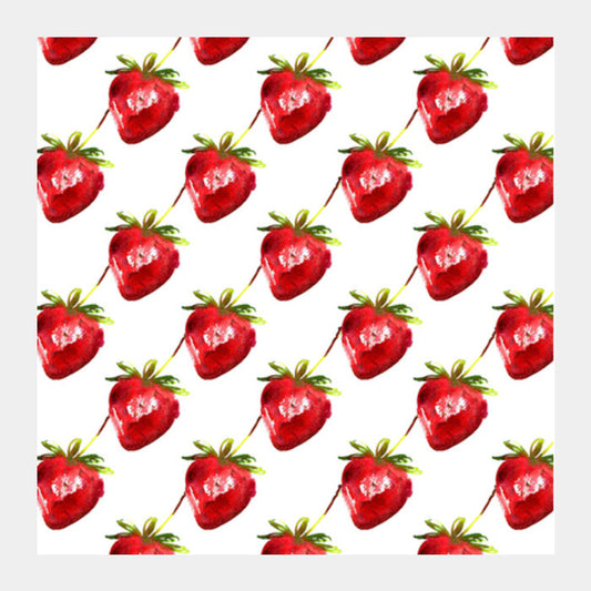 Strawberries Square Art Prints