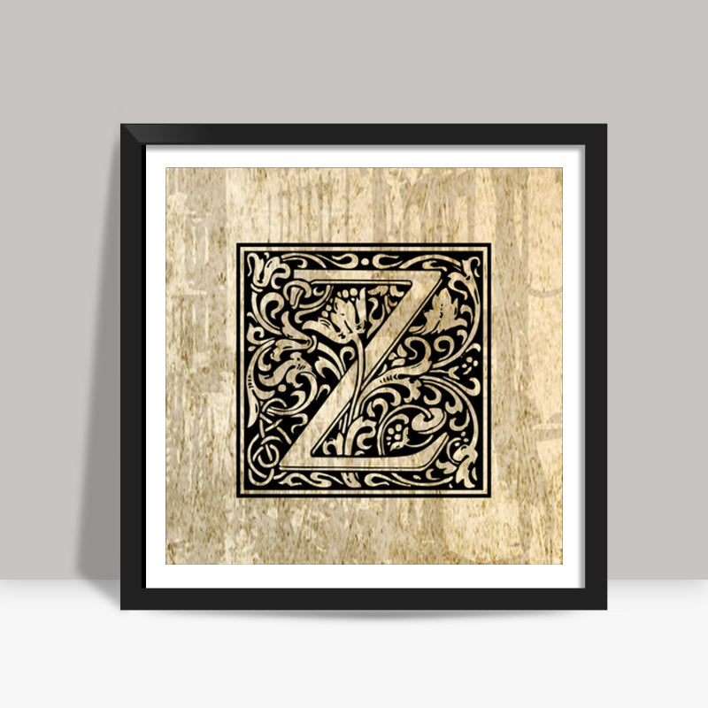 Ornate Z Square Art Prints