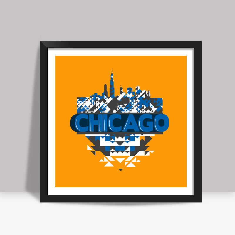 Chicago Geometrics Square Art Prints