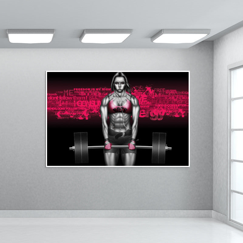 strong chick Wall Art