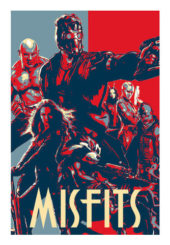 Guardians Of Galaxy Misfits Art PosterGully Specials