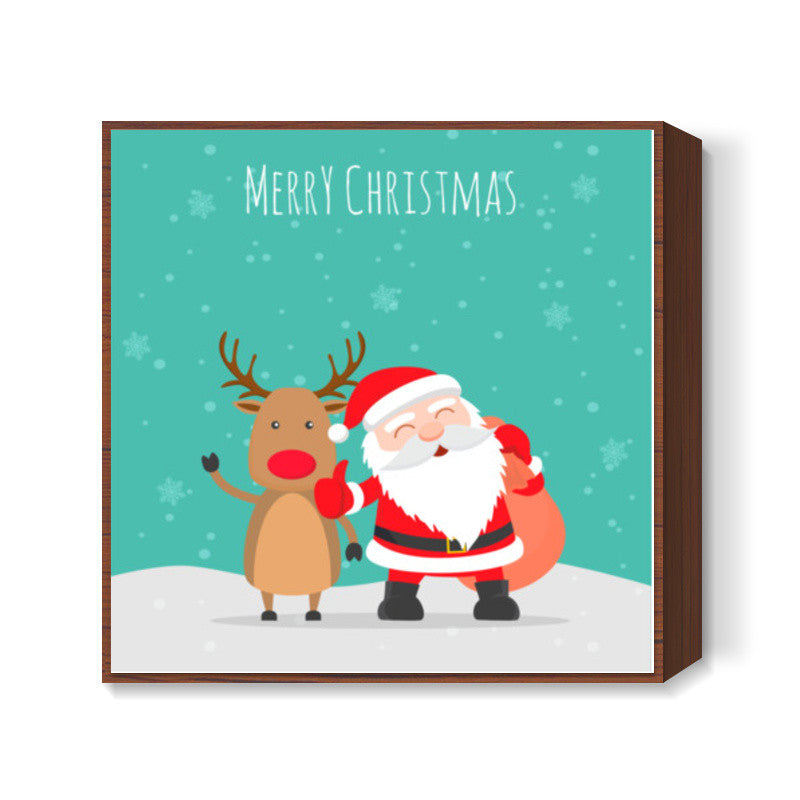 Merry Christmas Square Art Prints