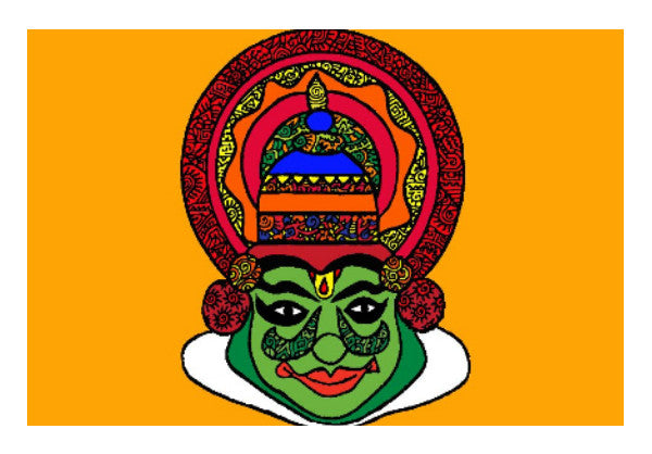 Wall Art, Kathakali Zenscrawl | Meghnanimous, - PosterGully