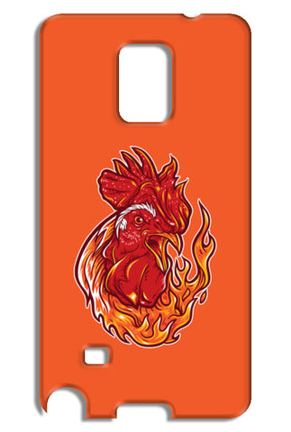 Rooster On Fire Samsung Galaxy Note 4 Tough Cases