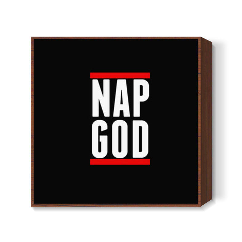 NAP GOD | Eminem | Funny Typography Square Art Prints