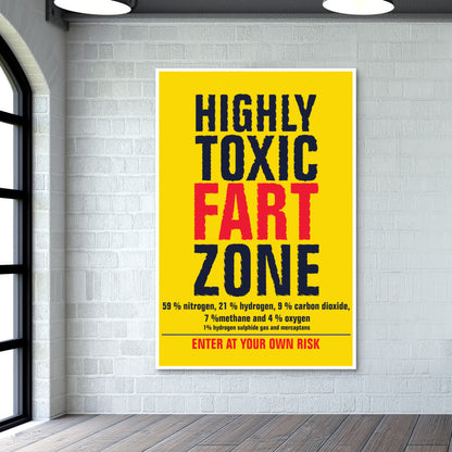 funny-fart zone Wall Art