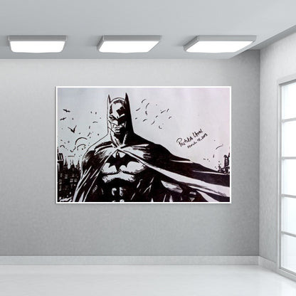 The Dark Knight Batman ink drawing Wall Art