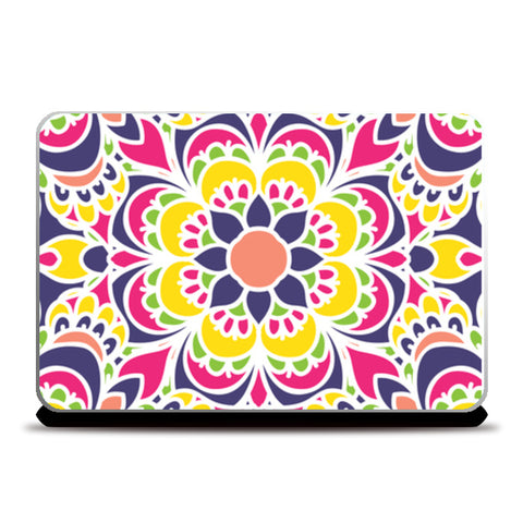 Indian Classic Flower Pattern Laptop Skins