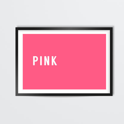 Pink Minimal Typography Wall Art