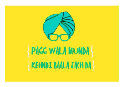 Pagg Wala Munda Wall Art