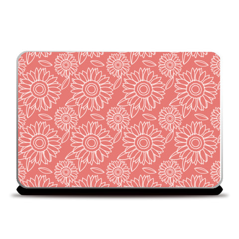 Single Color Pattern Floral Laptop Skins