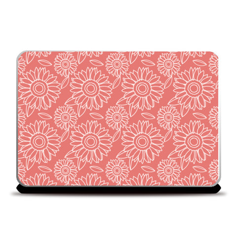 Single Color Pattern Floral Laptop Skins