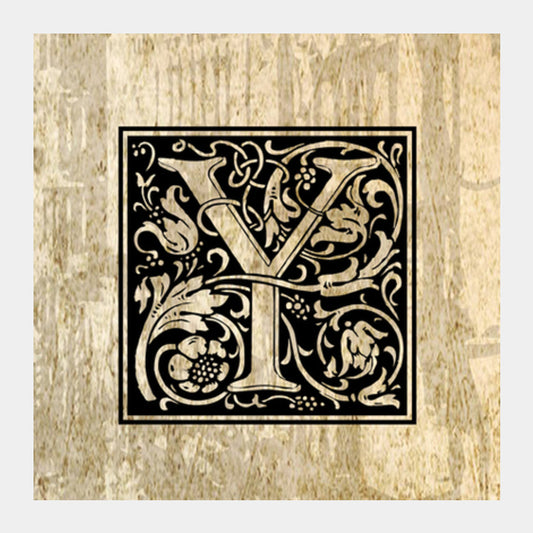 Ornate Y Square Art Prints