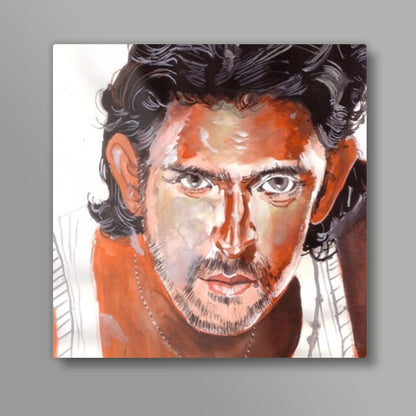 Superstar Hrithik Roshan shines on the silver screen  Square Art Prints