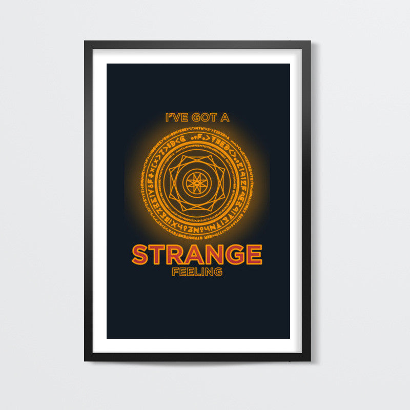 Strange Superhero Minimal Chakra Wall Art