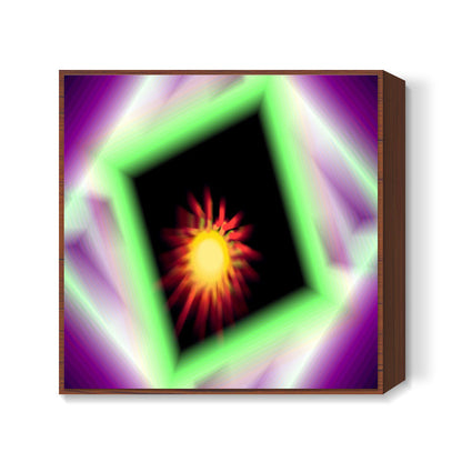 Sun Flames Square Art Prints