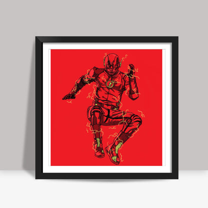 The Flash Square Art Prints