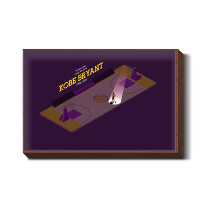 NBA Basketball Kobe Bryant Isometric Minimal Wall Art