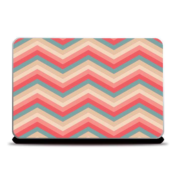 Colorful Zig Zag Abstract Print  Laptop Skins