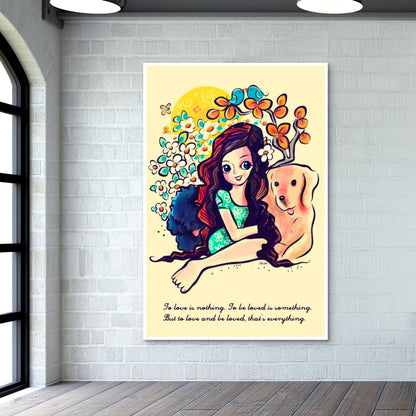 lovely girl Wall Art