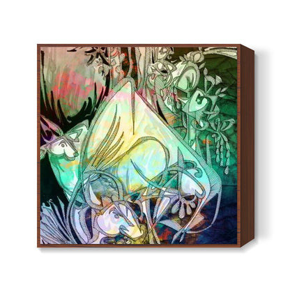 Krishna Modern Art Square Art Prints