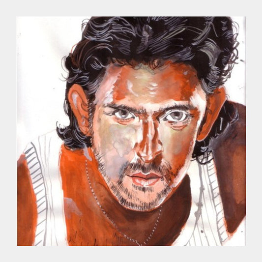 Hrithik Roshan is a dedicated superstar Square Art Prints