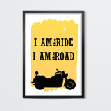 Rider is the Ride is the road Wall Art