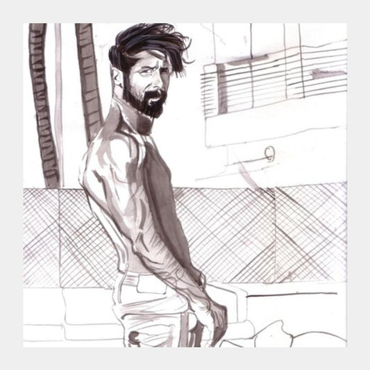 PosterGully Specials, Shahid Kapoor has style and substance   Square Art Prints