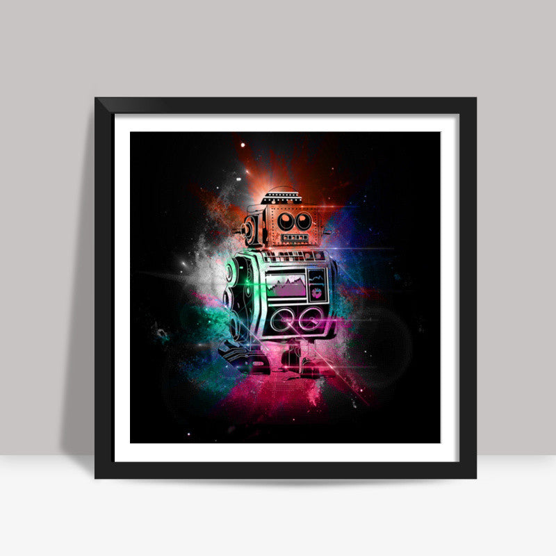 Retro Droid Star Wars Robot Square Art Prints