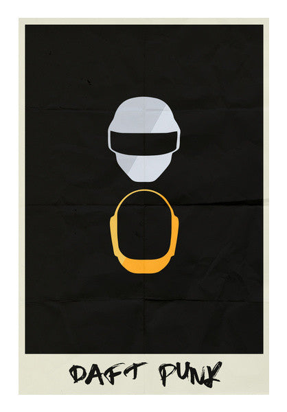 DAFT PUNK MINIMAL ALBUM ART Wall Art