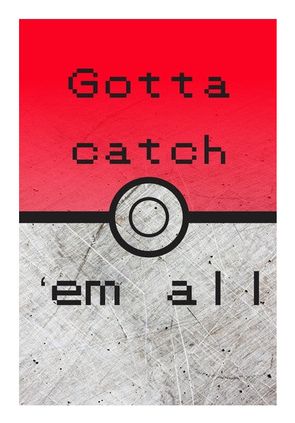 Wall Art, Pokemon Gotta catch em all Wall Art