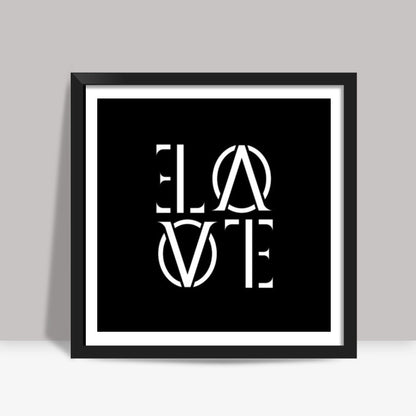 Its LOVE back and forth Square Art Prints