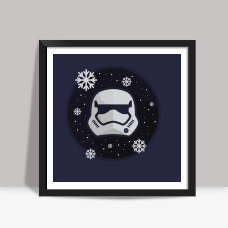 Snow StormTrooper Square Art Prints