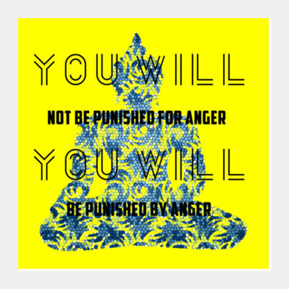 Buddha Quote Square Art Prints