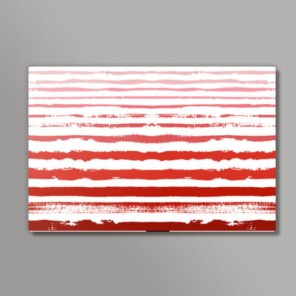 Uneven Red Stripes  Wall Art