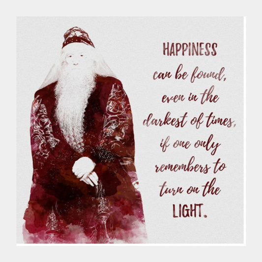 Harry Potter-Albus Dumbledore quote Square Art Prints