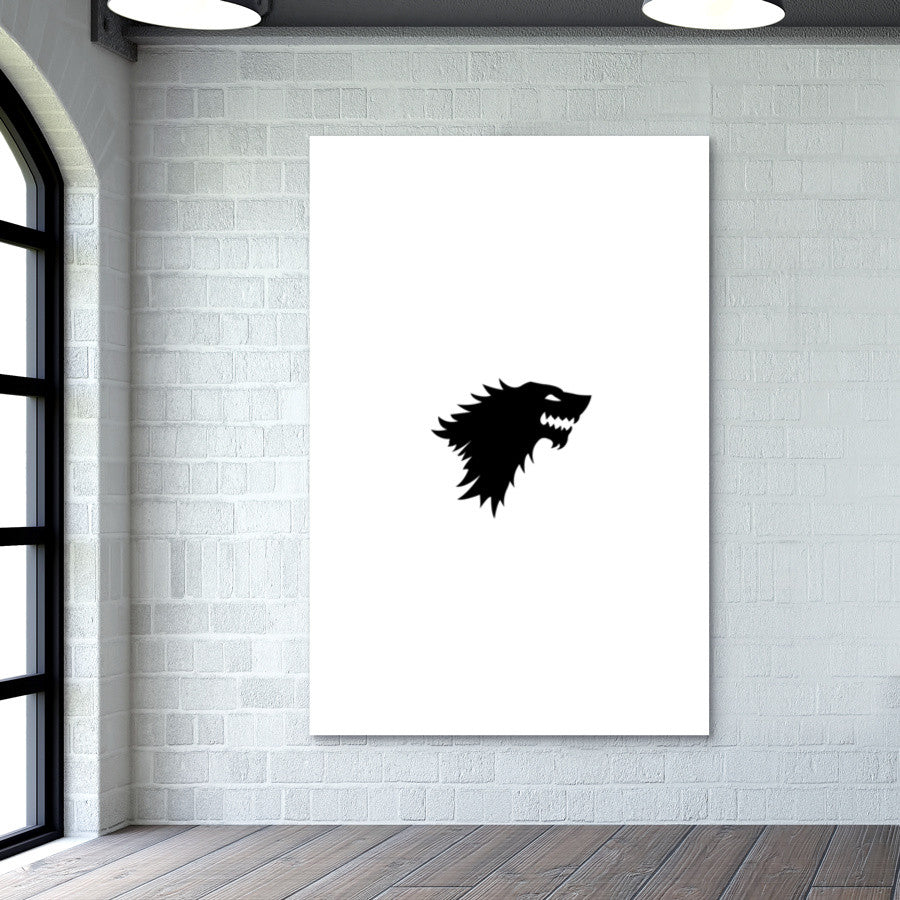 Game Of Thrones, Starks, Winter Is Coming, Direwolf, John Snow Wall Art