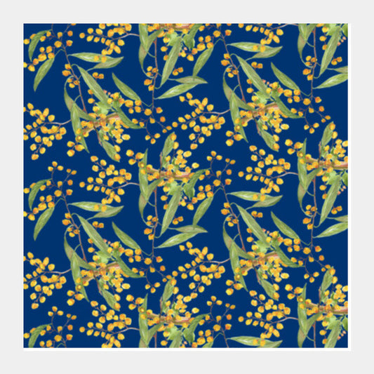 Wildflower Spring Garden Botanical Nature Decor Art Background Square Art Prints