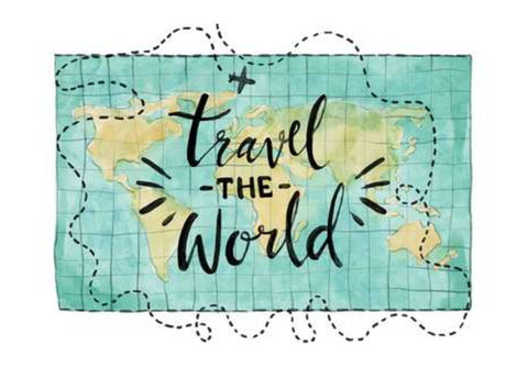 Travel World Map Wall Art