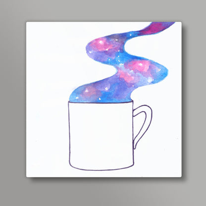 Coffee magic art print Square Art Prints